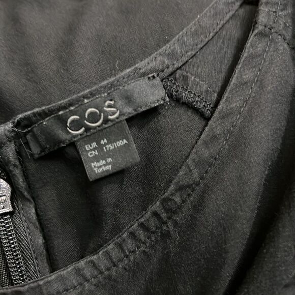 COS 100% COTTON BLACK BLOUSE SIZE‎ 44 - Picture 5 of 5